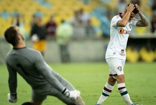 Foto: (Jorge Rodrigues/AGIF) - Calegari ficou marcado no Fluminense pelo pênalti perdido contra o Botafogo
