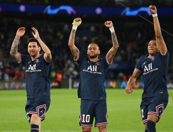 Lionel Messi, Neymar y Kylian Mbappé estarían incomodando a Christophe Galtier. Getty Images