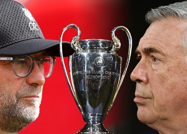 Jurgen Klopp y Carlo Ancelotti se verán las caras este martes por la ida de los Octavos de Final de la UEFA Champions League. Getty Images.