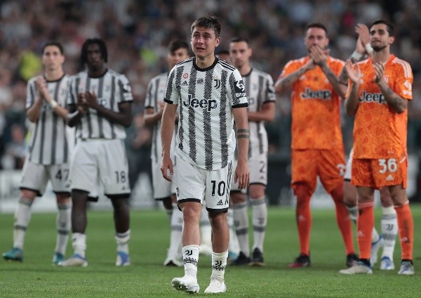Paulo Dybala en su despedida de la Juventus a mediados del 2022. Getty Images.