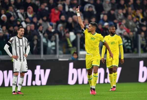 Ludovic Blas en el festejo del gol del empate en Torino.