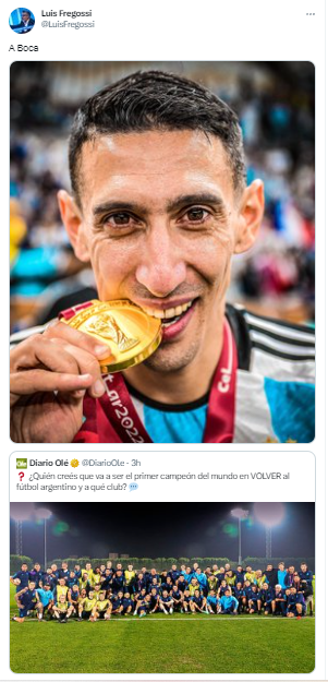 ¿Di María a Boca?