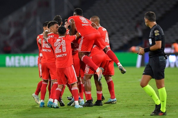 El festejo de los jugadores de River. (Foto: Getty)