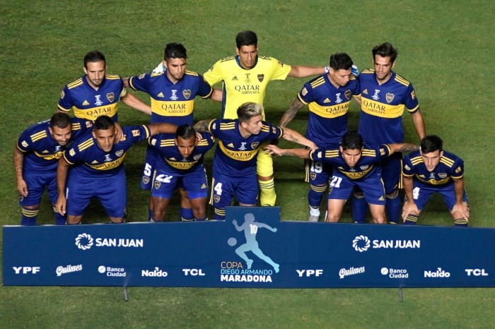 El XI de Boca en la final de la Copa Maradona. (Foto: Getty Images)