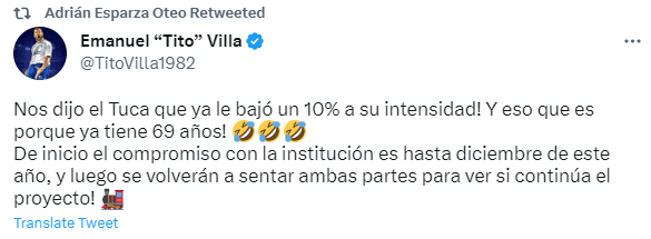 Tuit de Emanuel Villa