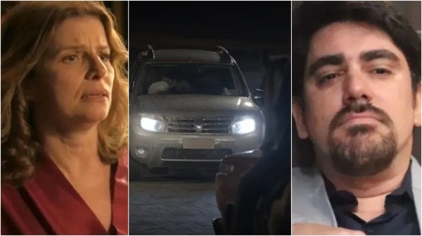 Pajeú flagra Deodora e Noé Dantas aos beijos dentro do carro - Imagem: Reprodução/Globo