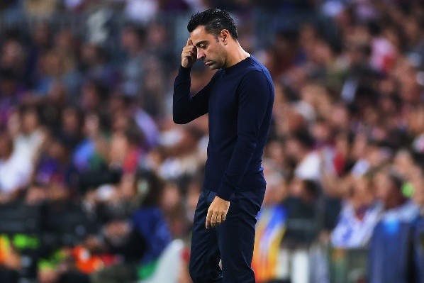 Xavi en dirección de Barcelona. Getty.