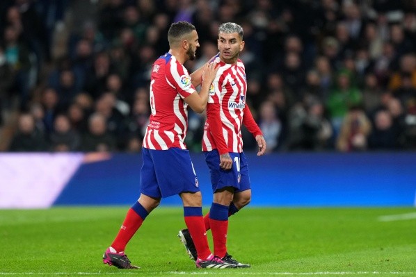 Ángel Correa sufrió su tercera expulsión directa en el Atlético de Madrid. Getty Images.