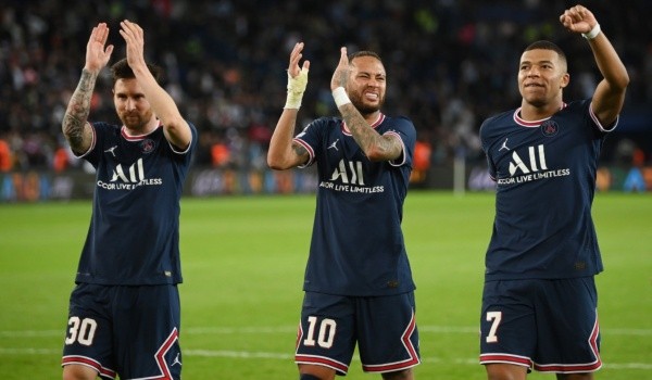 Lionel Messi, Neymar y Kylian Mbappé: Getty