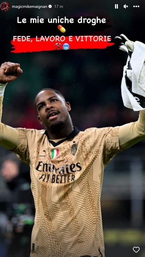 Fuente: Instagram Oficial Mike Maignan (magicmikemaignan)