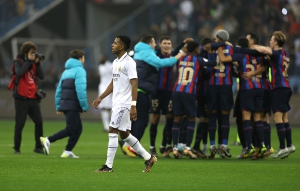 El último duelo entre ambos lo ganó el FC Barcelona 3 a 1 por la Final de la Supercopa de España. Getty Images.
