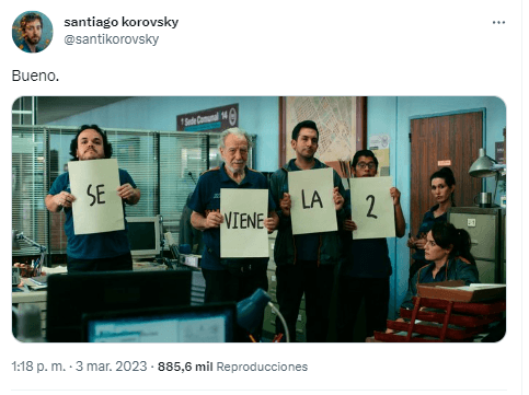 La publicación de Santiago Korovsky.