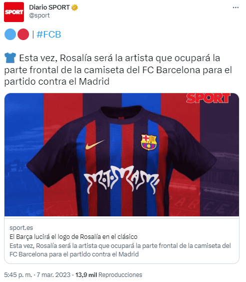 El Barça lucirá en su camiseta para el próximo clásico el logo de