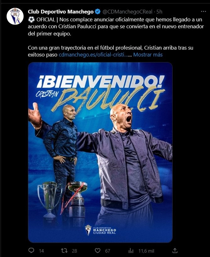 Cristián Paulucci Club Deportivo Manchego