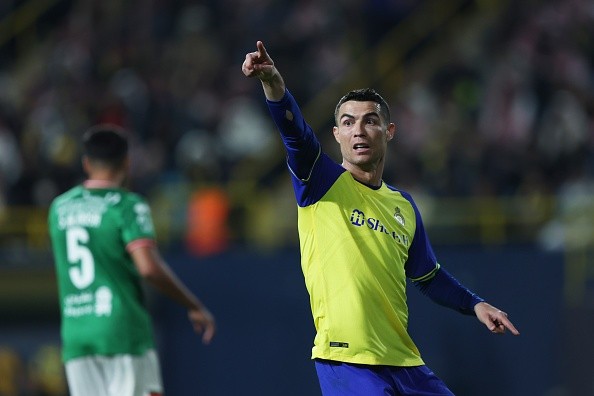 Ronaldo con Al Nassr. Getty.