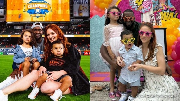 La familia feliz, disfrutando del gran momento que atraviesa Yordan (Instagram)