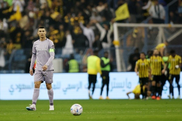 El Al Nassr de Cristiano Ronaldo cayó en el Clásico Saudí con el Al Ittihad. Getty Images