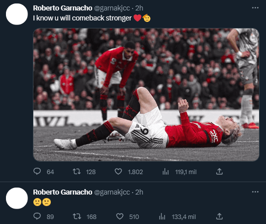 Los preocupantes tuits del hermano de Garnacho