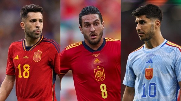 Los ausentes más destacados de los grandes: Jordi Alba, Koke y Asensio (Getty)