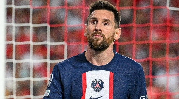 LISBON, PORTUGAL - OCTOBER 05: Lionel Messi of Paris Saint-Germain reacts during the UEFA Champions League group H match between SL Benfica and Paris Saint-Germain at Estadio do Sport Lisboa e Benfica on October 5, 2022 in Lisbon, Portugal. (Photo by Octavio Passos/Getty Images)-Not Released (NR) LISBON, PORTUGAL - OCTOBER 05: Lionel Messi of Paris Saint-Germain reacts during the UEFA Champions League group H match between SL Benfica and Paris Saint-Germain at Estadio do Sport Lisboa e Benfica on October 5, 2022 in Lisbon, Portugal. (Photo by Octavio Passos/Getty Images)-Not Released (NR)