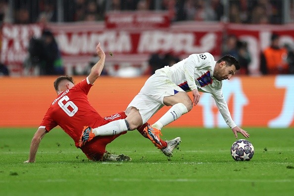 Messi en acción con PSG. Getty.