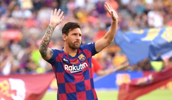 Lionel Messi en Barcelona: Getty