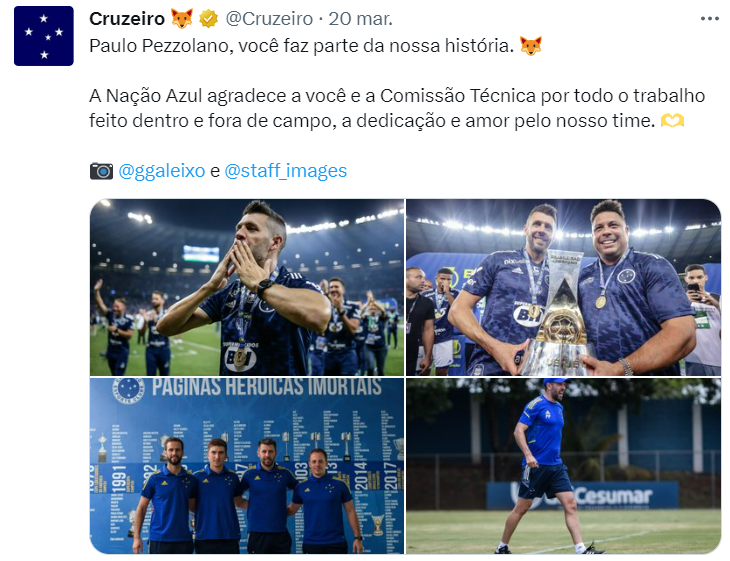 Twitter: @Cruzeiro