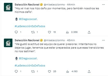 Foto: TW / Selección México