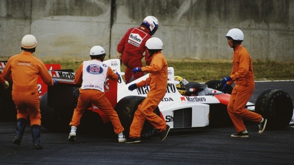 El momento del cruce que terminó de distanciar a los compañeros del equipo McLaren (Getty Images)