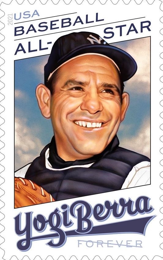 Yogi Berra en modo estampilla