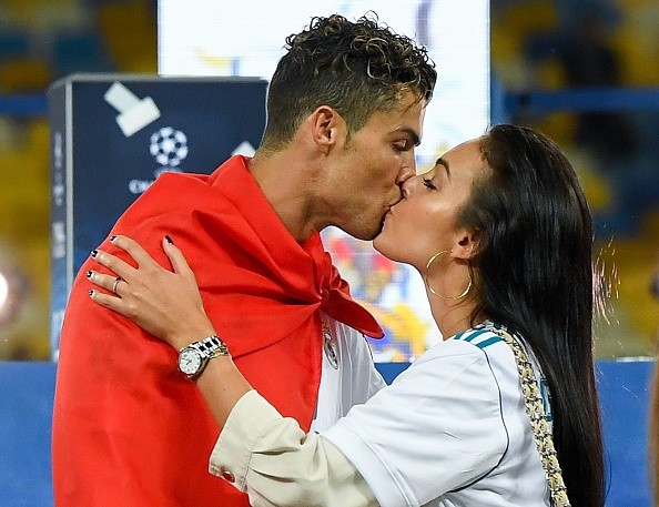 Cristiano Ronaldo y Georgina, una bonita pareja. Getty.
