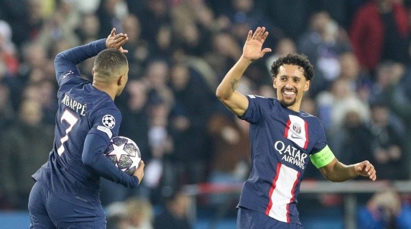 Marquinhos, capitán, y Mbappé, figura de PSG