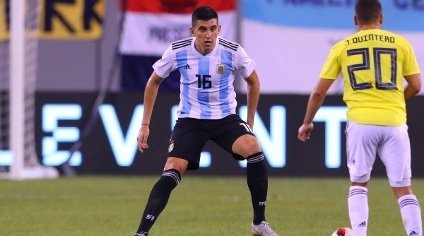 Rodrigo Battaglia, en el amistoso ante Colombia (IMAGO / Icon Sportswire)