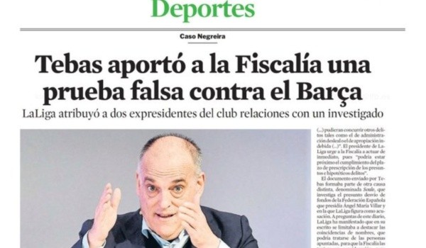 Noticia La Vanguardia: TW