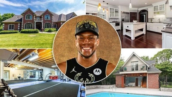 Giannis es el tercer jugador de los Bucks que disfruta de una mansión espectacular (The Sports Drop)