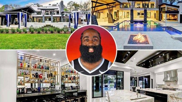 Harden vivió buena parte de su carrera en Houston, donde tiene esta mansión (The Sports Drop)