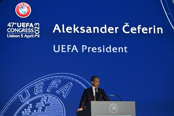 Aleksander Čeferin en el 47º Congreso Ordinario de la UEFA