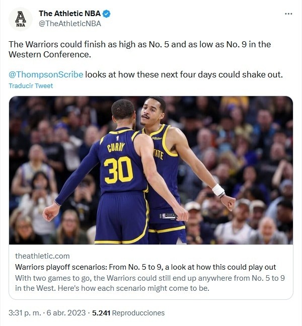 Twitter: @TheAthleticNBA