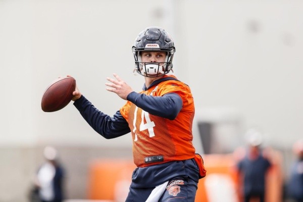 Ryan Willis during Chicago Bears' minicamp