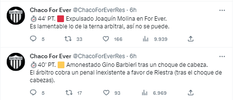 Algunos de los comentarios de Chaco For Ever.