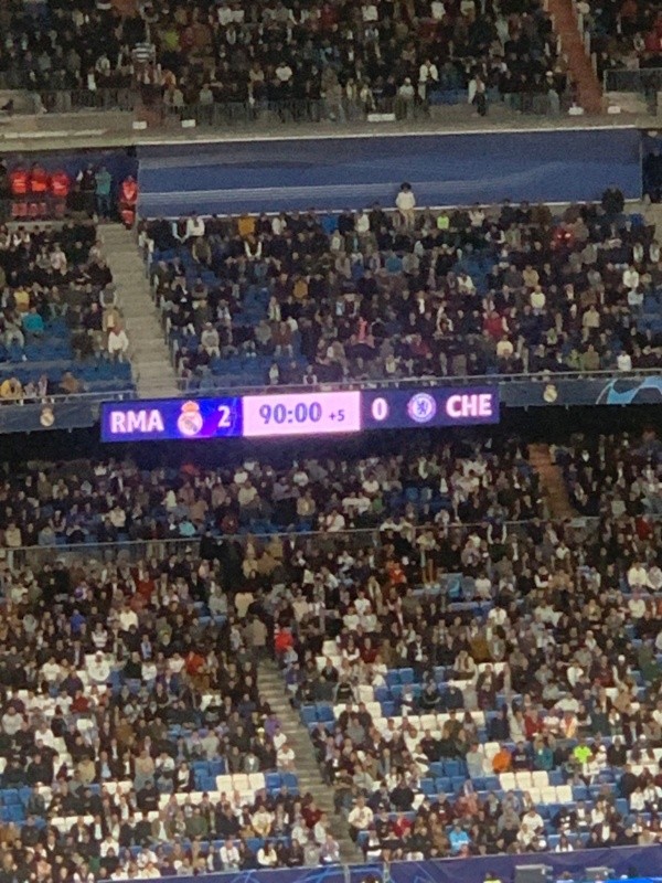 El 2-0 resultado definitivo para el Madrid, que acaricia las semis (Bolavip)