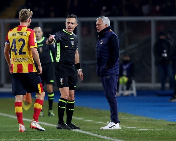 Mou en dirección de la Roma. Getty.