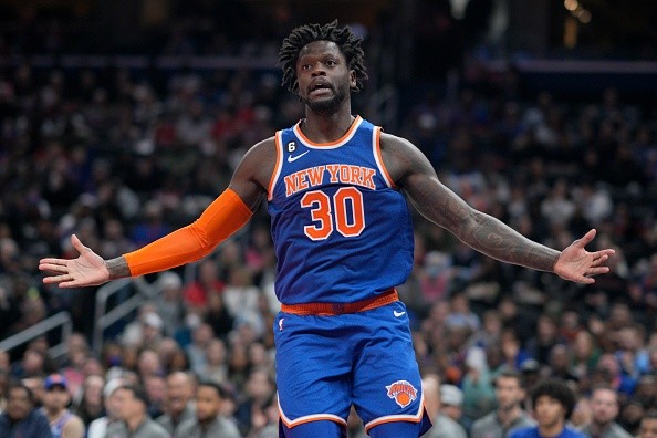 Randle voltou a ser protagonista do Knicks na temporada. 
    Créditos: Jess Rapfogel/Getty Images