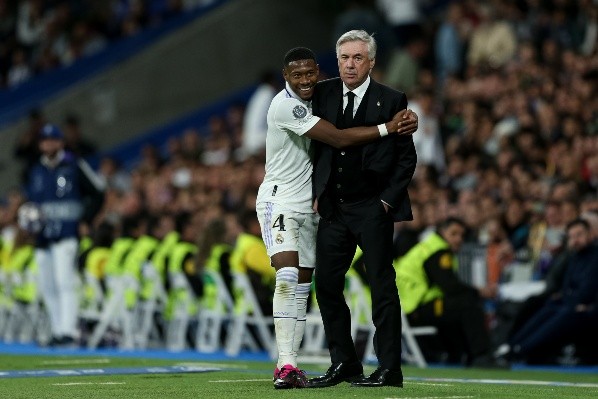 Carlo Ancelotti en la victoria del Real Madrid 2 a 0 al Chelsea.