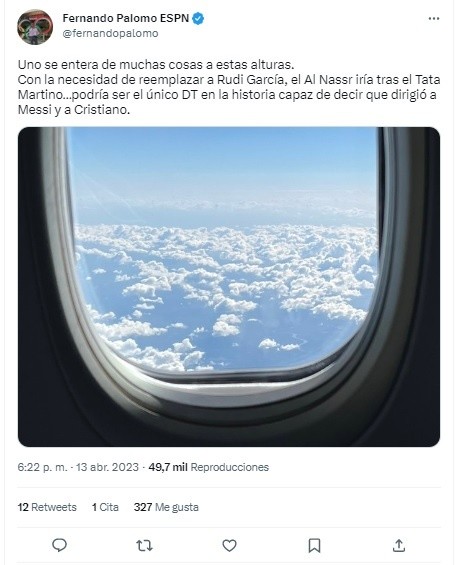 Foto: TW / Fernando Palomo