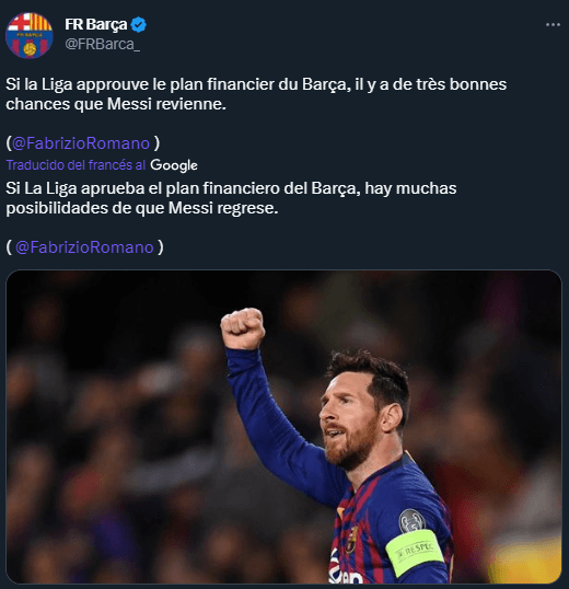 Messi, cerca de Barcelona