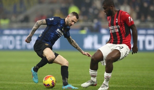Marcelo Brozovic y Frank Kessie: Getty