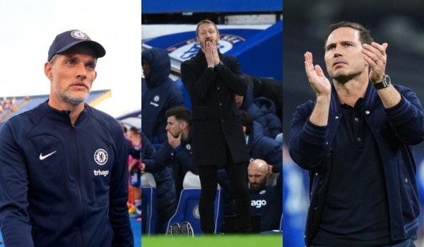 Thomas Tuchel, Graham Potter y Frank Lampard: Getty