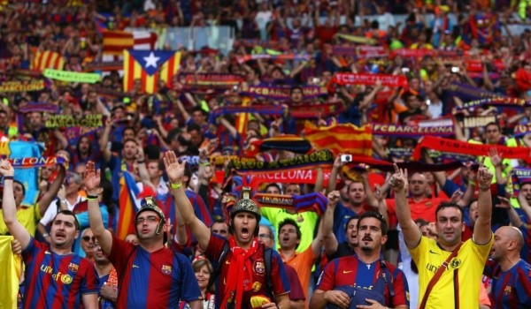 Fans del Barcelona: Getty