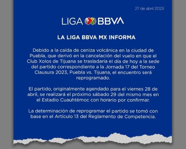 Foto: Twitter oficial de la Liga MX.